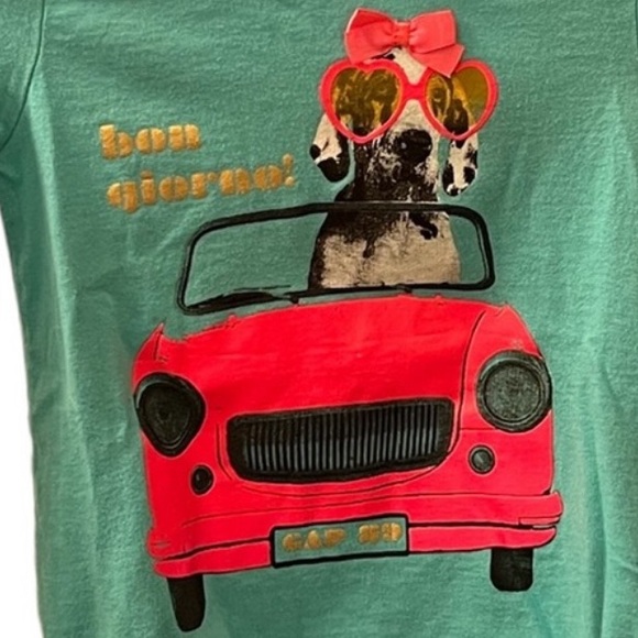 Gap Long Sleeve “Bon Giorno” Shirt - Size 4T - Picture 4 of 4